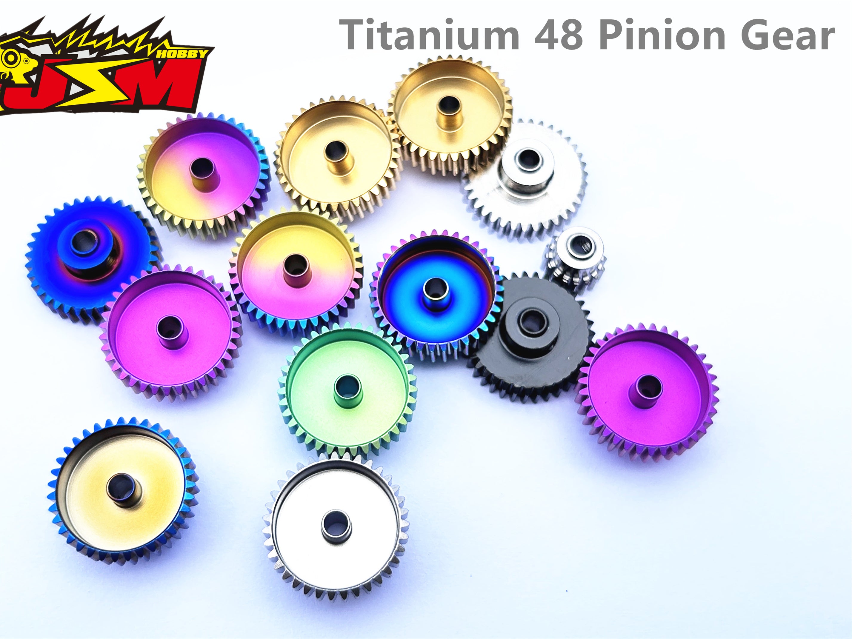 Normal VersionTitanium 48Pitch Pinion Gear 15-26T Ultra precision motor Gear in stock