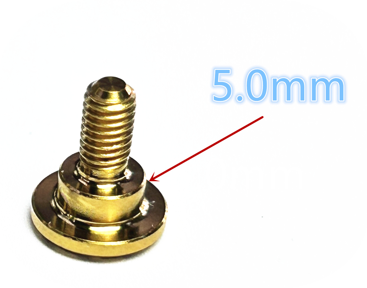 Titanium Servo mounting screws 4.3mm/5.0mm For FUTABA POWERHD SAVOX ...Improved Servo Shake 2pcs