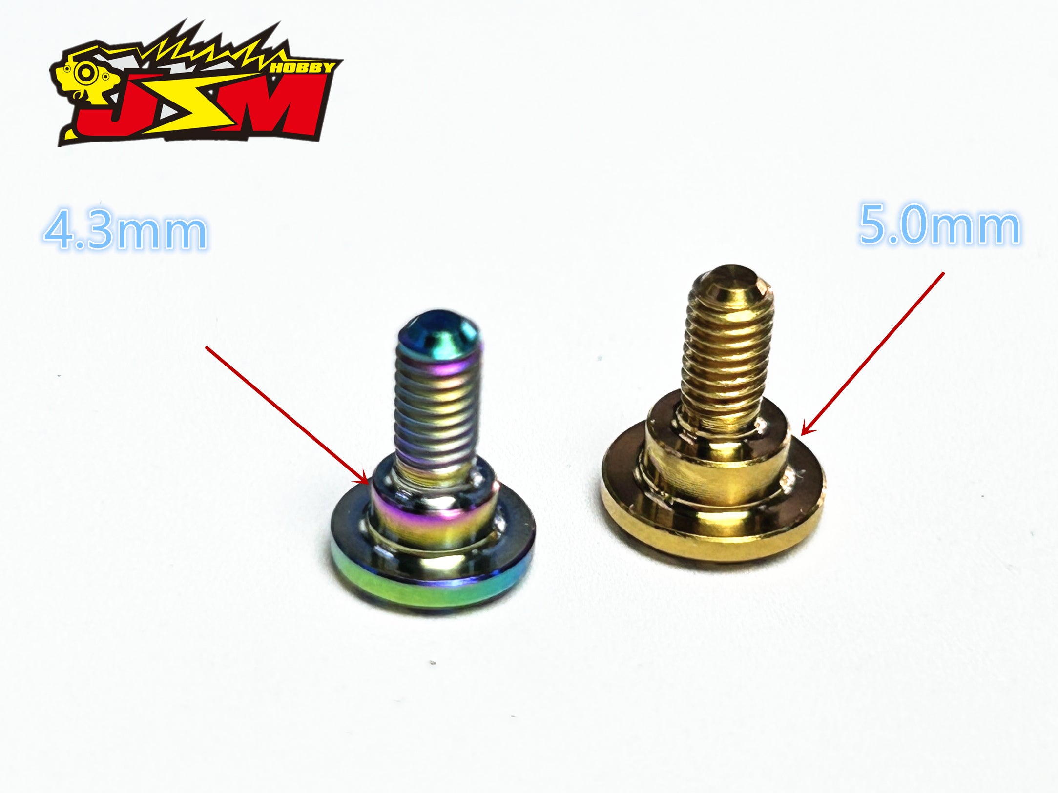 Titanium Servo mounting screws 4.3mm/5.0mm For FUTABA POWERHD SAVOX ...Improved Servo Shake 2pcs